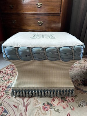 Lot 1275 - Contemporary upholstered stool