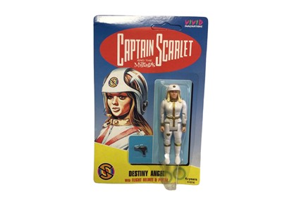Lot 1933 - Imai  Captain Scarlet plastic models kits including Capatain Scarlet, Concerto Angel & Maximum Security Vehicle & Angel Interceptor,  Vivd Imaginations Captain Scarlett & the Mysterons Action Figur...