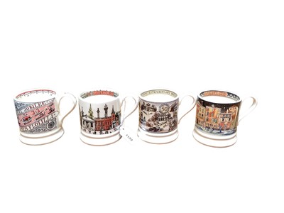 Lot 1159 - Collection of Emma Bridgewater mugs themed with notable buildings