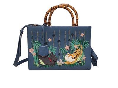 Lot 2109 - Radley handbag 'Year of the Tiger' with  soft dust bag.  Exterior very good, interior is stained.