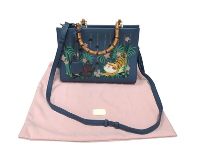 Lot 2109 - Radley handbag 'Year of the Tiger' with  soft dust bag.  Exterior very good, interior is stained.