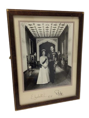Lot 112 - H.M. Queen Elizabeth II and H.R.H. The Duke of Edinburgh, signed presentation portrait photograph dated 1979 in original frame