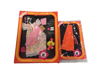 Lot 1952 - Mary Quant Daisy Doll outfits in original boxes including Puddleduck 65220, SleepyBye CL30/8, Signal 65120, Able Seaman 65118,Posh 65213 and Orange Sundae 65318.