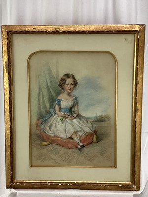 Lot 159 - William Keighley Briggs (act 1849-1860) pastel portrait
