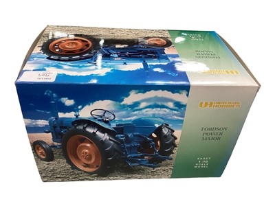 Lot 1949 - Universal Hobbies scale 1:16 Nuffield Universal Four DM 1958 tractor plus Fordson Power major tractor.