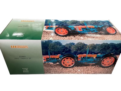 Lot 1954 - Universal Hobbies scale 1:16 Ford Doe triple D tractor plus Massey Fergusson 135 tractor.