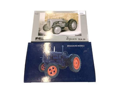 Lot 1955 - Universal Hobbies scale 1:16 Ferguson Tea 20 tractor and Fordson major tractor.