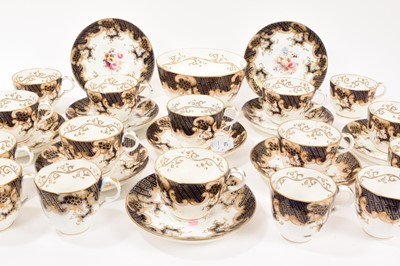 Lot 228 - Samuel Alcock part tea and coffee service, circa 1840