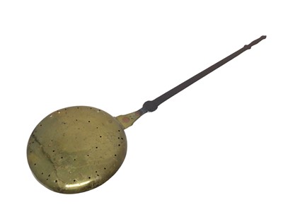 Lot 862 - 18th century brass warming pan