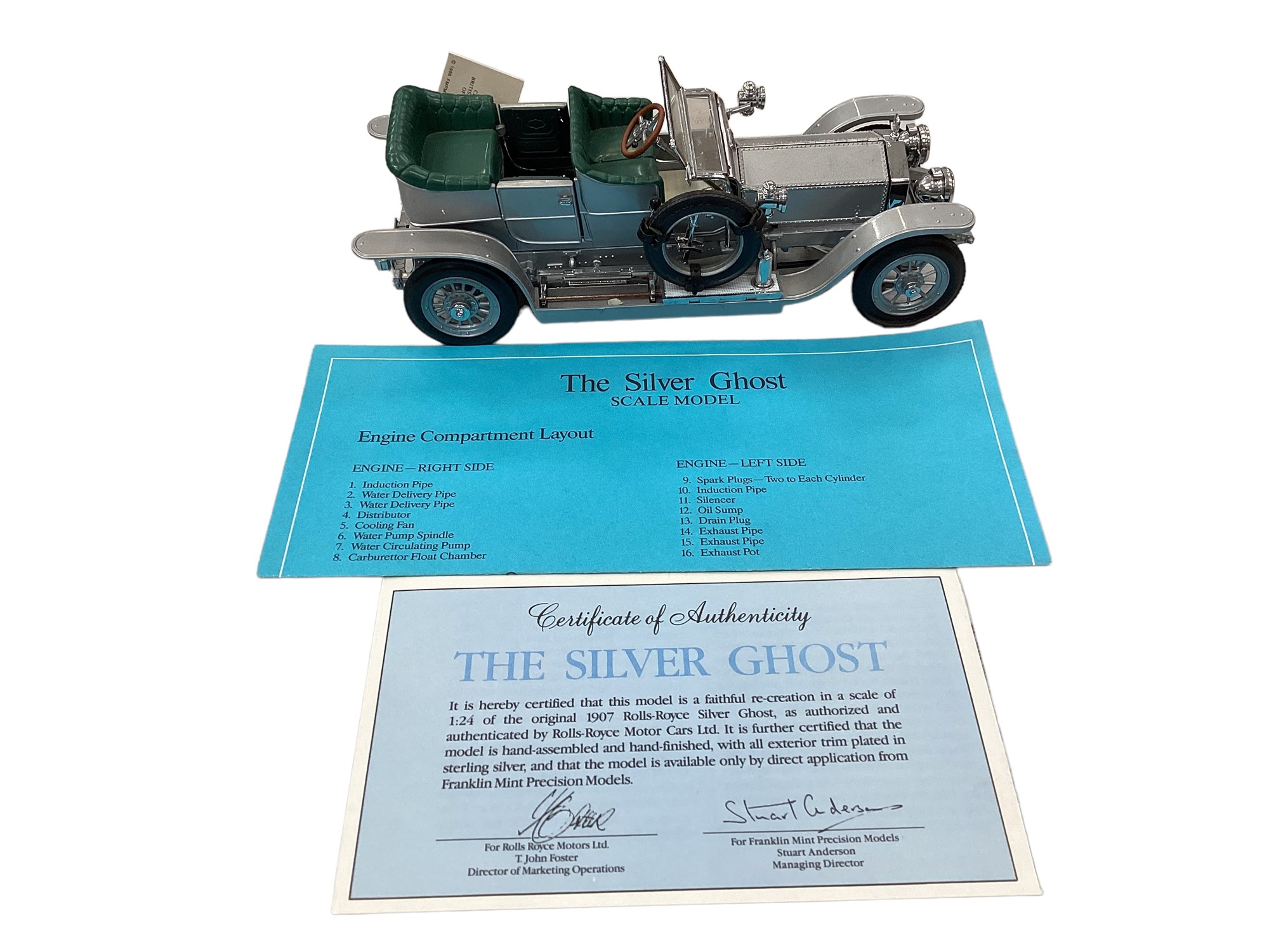 Buying FRANKLIN MINT 1938 Alvis 4.3 Litre, 1:24 scale, green/silver