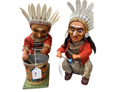 Lot 2671 - Two automaton Native American toys one marked 'Alps Made in Japan'