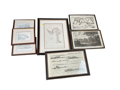 Lot 42 - Group of prints, including maps