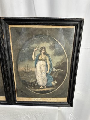 Lot 177 - Two mezzotints, Emblem of Plenty and Emblem of Peace, published 1800 by Barnaschino