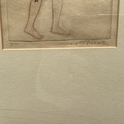 Lot 145 - Max Pollak, American/Czech 1886-1870, etching and aquatint Mother and Child, pencil signed and editioned