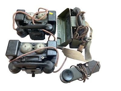 Lot 775 - Group of four military field telephones