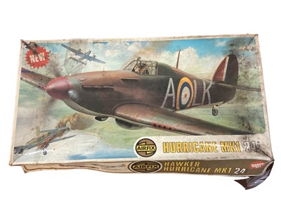 Lot 1998 - Airfix 1:24 Scale Super Kit Series 14 Hawker Hurricane Mk, No.09502-8 & Series 18 Ju 87B-2 Stuka, No.18002-7, boxed (2)