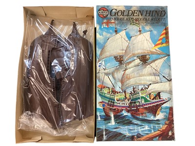 Lot 1997 - Airfix 1:72 Scale Series 9 Golden Hind, No.09258-4 & Royal Sovereign, No.09251-3 Gallions, plus Heller 1:200 Scale Galion, all boxed (3)