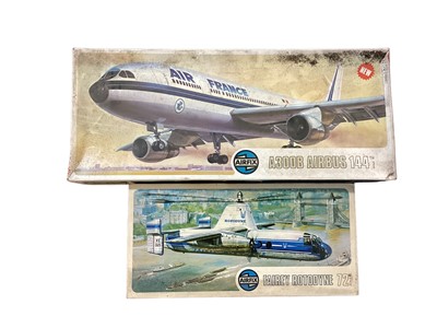 Lot 1996 - Airfix 1:144 & 1:72 Scale Civil Aviation Planes including Sky King Boeing 747 & Concorde, Red Stripe Lockheed Trister, Vicker VC10 & Douglas Dakota plus others (19)