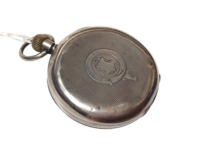 Lot 258 - Omega silver pocket watch, circa 1890