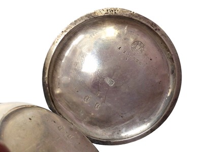 Lot 258 - Omega silver pocket watch, circa 1890