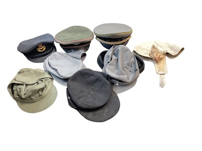 Lot 788 - Collection of replica Nazi officers caps and other headgear (1 box)