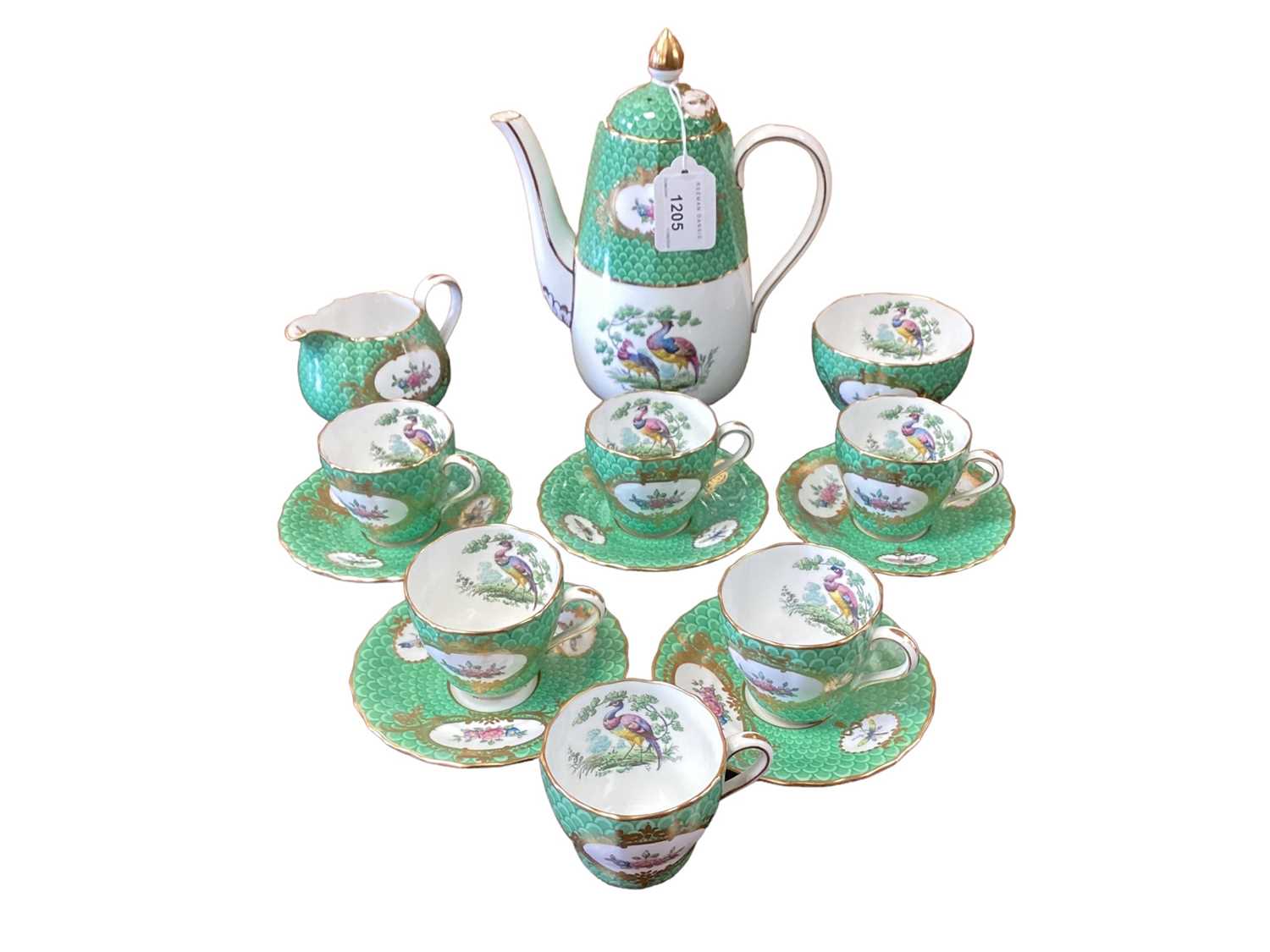 Lot 1205 - Copeland Spode coffee set and Paragon teaset