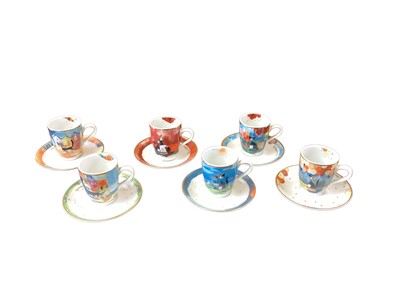Lot 1202 - Collection of Goebel cats by Rosine Wachtmeister, including six coffee cups and saucers, candles etc