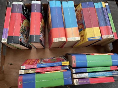 Lot 1748 - J K Rowling - Harry Potter books, one box