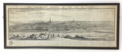 Lot 894 - The North-West prospect of Norwich by Samuel and Nathaniel Buck