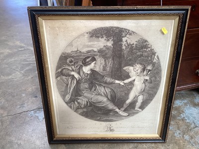 Lot 794 - After Bartolozzi, 18th century engraving in good glazed frame