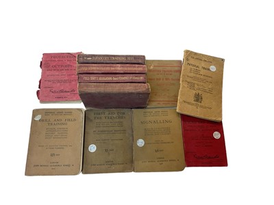 Lot 847 - Collection of First World War Infantry training manuals and Field service books (1 box).