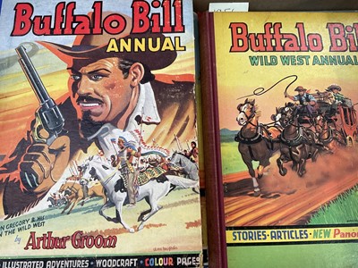 Lot 1758 - Annuals including Buffalo Bill. Roy Rogers, Tiger, Radio Fun. Valiant and Victor