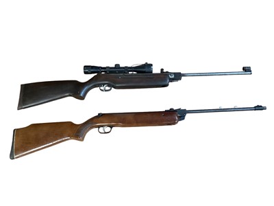 Lot 1003 - German HW 35 K .22 air rifle with telescopic sight and another .22 air rifle (2)