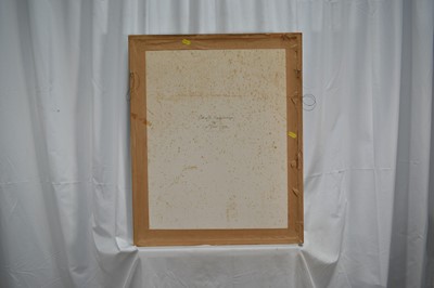 Lot 1099 - *Cor Visser (1903-1982) charcoal on paper - 'Boat in for repairs Zeebrugge', signed, inscribed and dated '34, further titled verso, 47.5cm x 37.5cm, in glazed frame