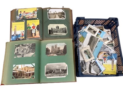 Lot 1457 - Two postcard albums and photo snapshots