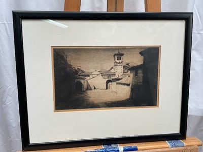 Lot 52 - Mortimer Menpes, set of five framed etchings