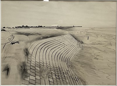 Lot 41 - Humphrey Spender, 'Estuary sea wall'