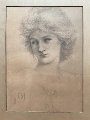 Lot 37 - Two prints after Burne-Jones, one with a Frederich Hollyer stamp