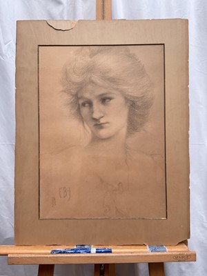Lot 37 - Two prints after Burne-Jones, one with a Frederich Hollyer stamp