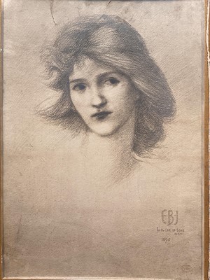 Lot 37 - Two prints after Burne-Jones, one with a Frederich Hollyer stamp