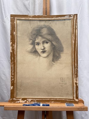 Lot 37 - Two prints after Burne-Jones, one with a Frederich Hollyer stamp