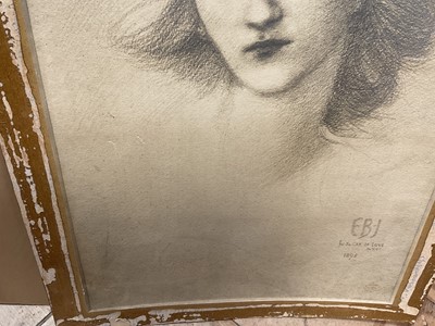 Lot 37 - Two prints after Burne-Jones, one with a Frederich Hollyer stamp