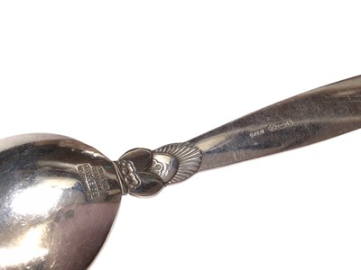 Lot 295 - Georg Jensen silver spoon