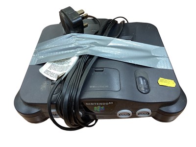 Lot 1981 - Nintendo 64 console together with two controllers, Diddy Kong Racing, Pilot wings and a Nintendo Game Boy with Super Mario Land game