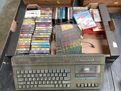 Lot 2534 - Sinclair ZX Spectrum +2 together with Spectrum cassette tapes