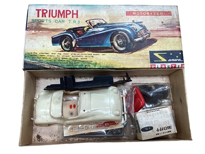 Lot 2046 - Sanwa Triumph sports car TR3 kit No. 221 (unconstructed) boxed