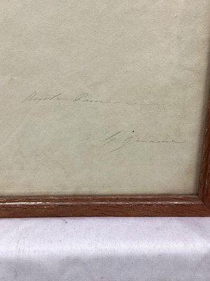 Lot 175 - Antique red chalk portrait of a man, indistinctly signed in pencil