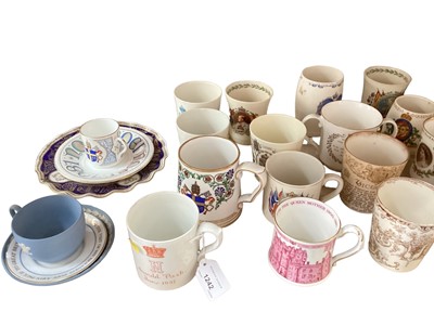 Lot 1242 - Collection of Victorian, Edwardian and later Royal Commemorative and Political china including Crown Derby, Royal Doulton and Wedgwood, Spode  ( 40 plus)