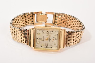 Lot 621 - Chalet gold wristwatch