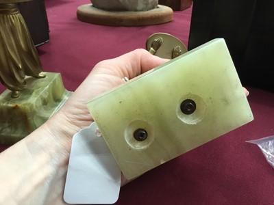 Lot 790 - Ferdinand Preiss (German 1882-1943) pair of cold painted bronze and ivory mounted turbaned figures, on green onyx bases